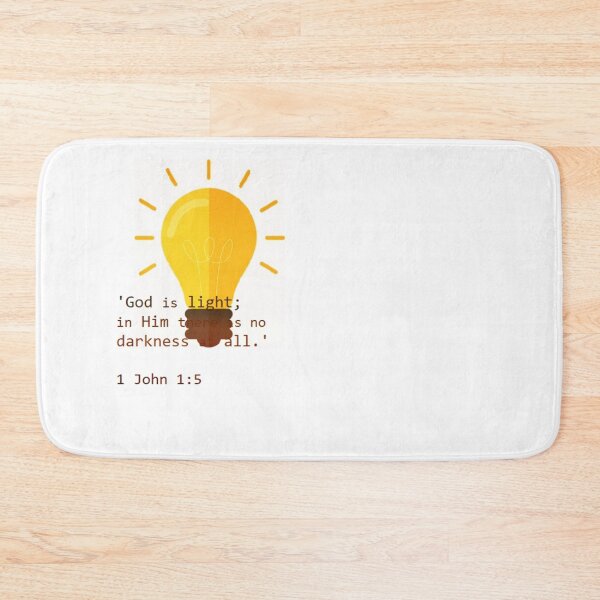 Item preview, 'God is light' bulb, bible verse art designed and sold by Little Seeds  Uk.