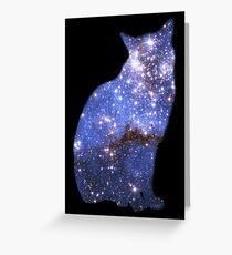Zoomin' Zafira the magical cat Greeting Card