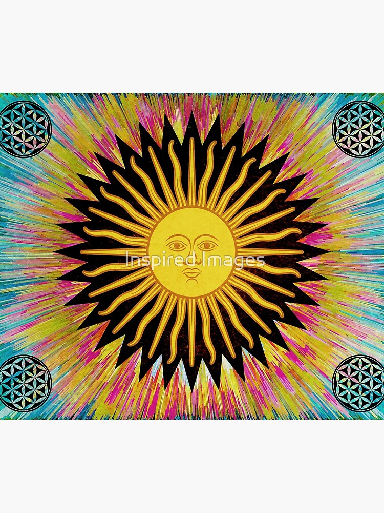 Psychedelic Sun Star / Bohemian Zen Hippie Festival by ImageMonkey