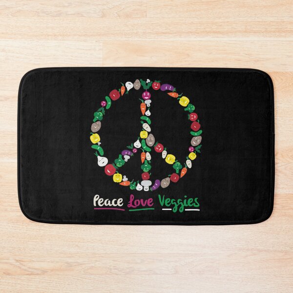 Item preview, Peace Love Veggies Vegetable Lover Gift For Vegans designed and sold by Creekman Designs.