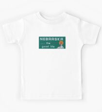 Nebraska. . .the good life! NE shirt: #nebraskalove Kids T-Shirt