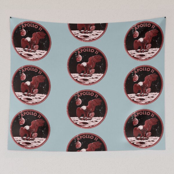 Item preview, Apollo 11 Emblem - Faded Red designed and sold by Rachel Nagel.