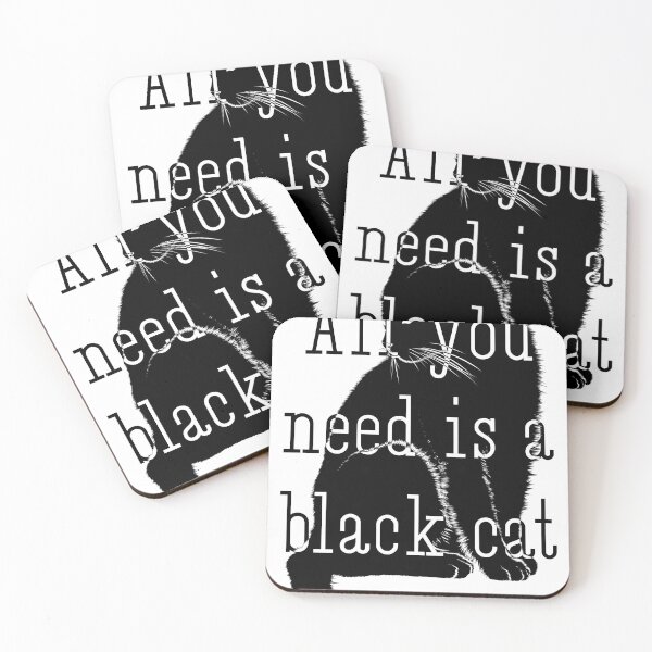 Item preview, All you need is a black cat designed and sold by Lina Natalia Chaves Grijalba.