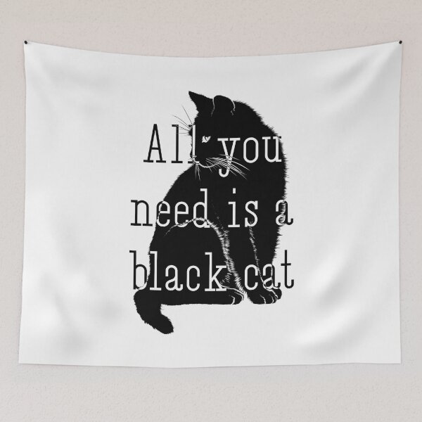 Item preview, All you need is a black cat designed and sold by Lina Natalia Chaves Grijalba.