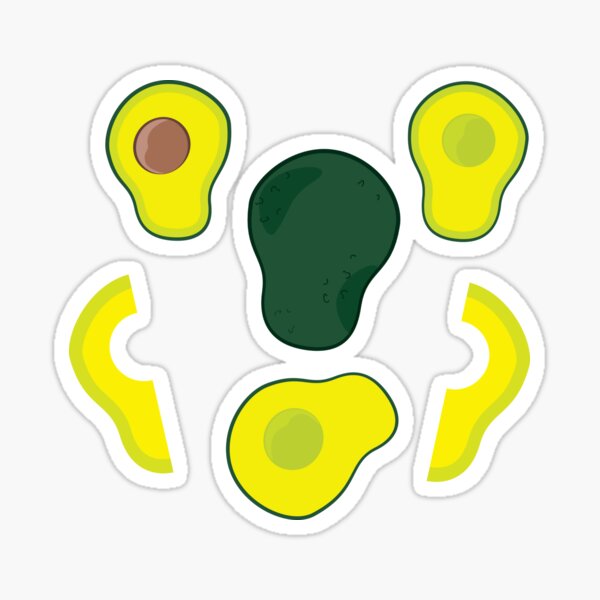 Avocado [Pattern] Sticker