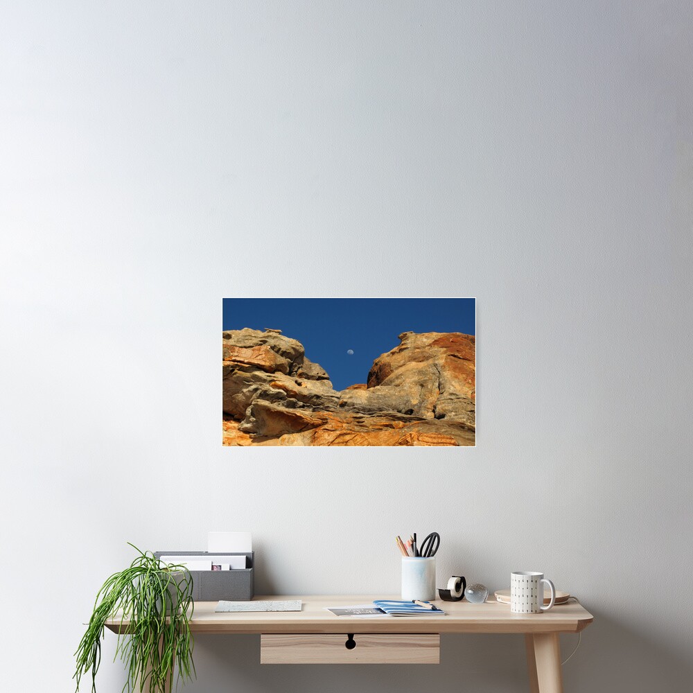 Moon in the Notch Poster