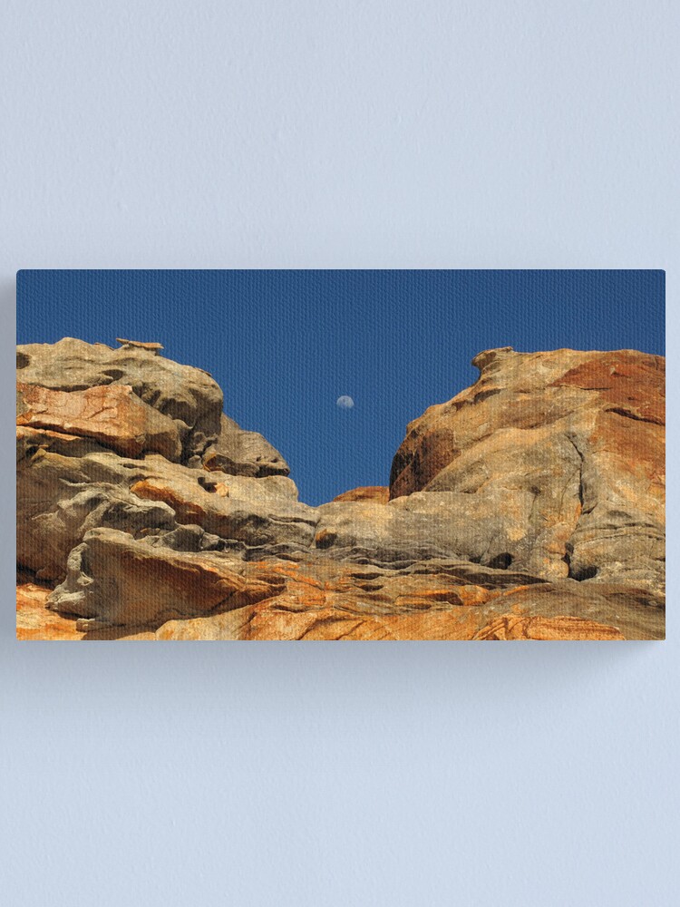 Alternate view of Moon in the Notch Canvas Print