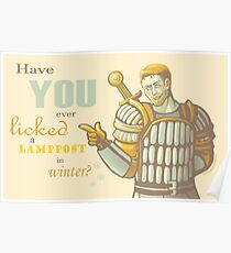 Alistair- Have you ever licked a lamppost in winter? Poster