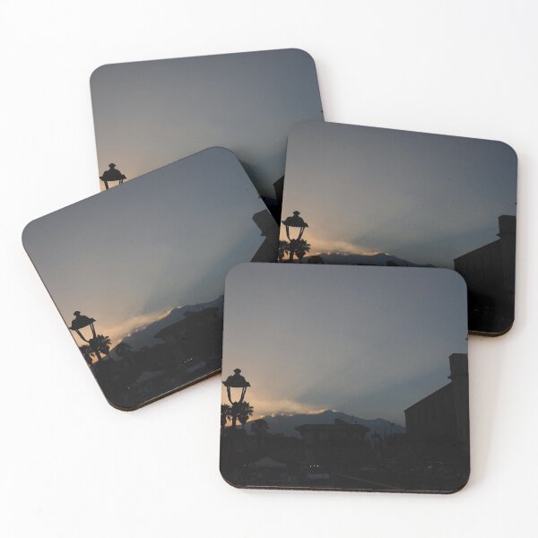 Stazzo Sunset with Mount Etna Coasters (Set of 4)