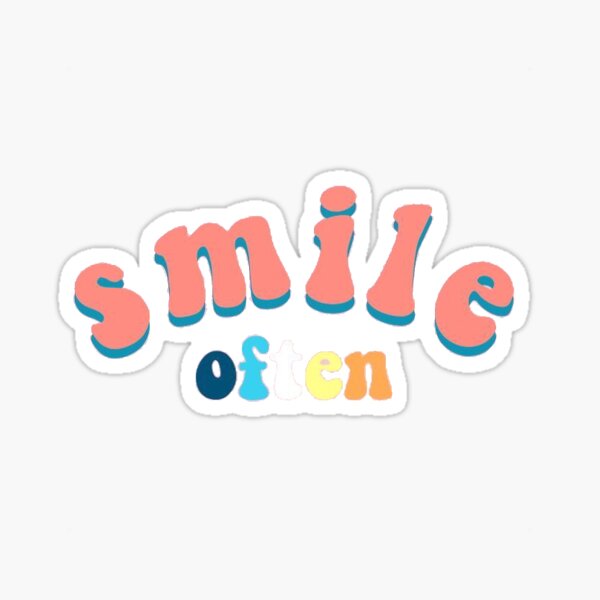 VSCO Smile Often Sticker