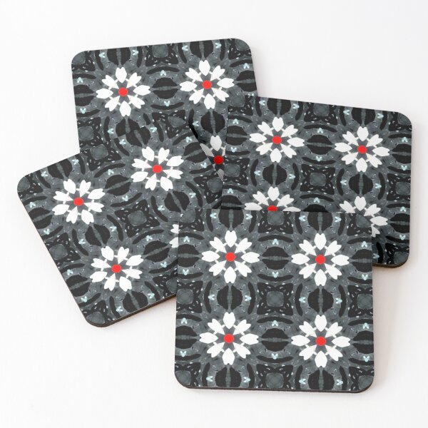 Item preview, Beautiful White Flowers on grey background  designed and sold by siwabudda.