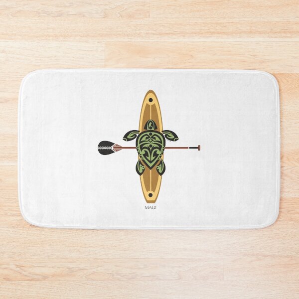 Item preview, Black & Green Tribal Turtle Stand-Up Wave Rider / Maui designed and sold by srwdesign.