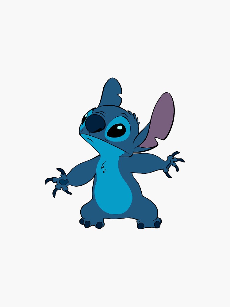 Stitch in Cape Sticker for Sale by meganrose577