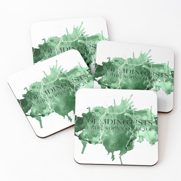 Item preview, Colliding Fists Green designed and sold by RubyDanger.