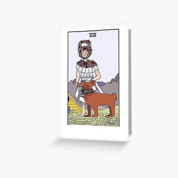 Item preview, Midsommar Tarot Card Strength (Color) designed and sold by misnamedplants.