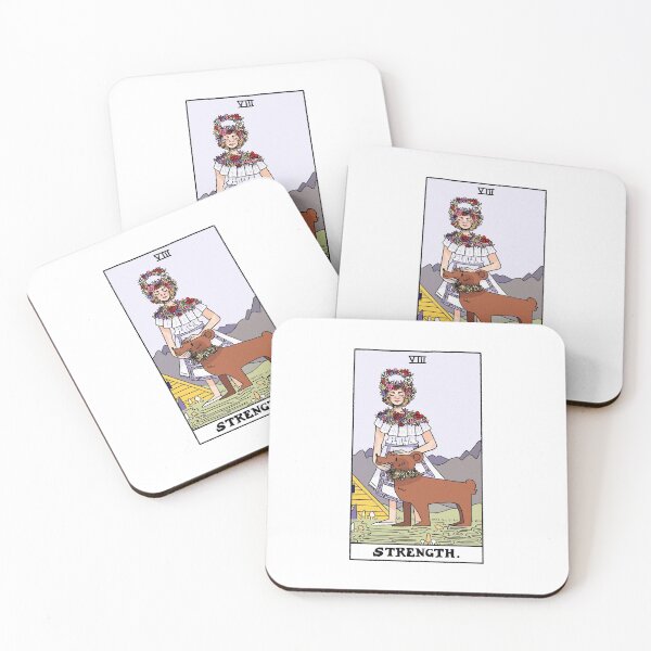 Item preview, Midsommar Tarot Card Strength (Color) designed and sold by misnamedplants.
