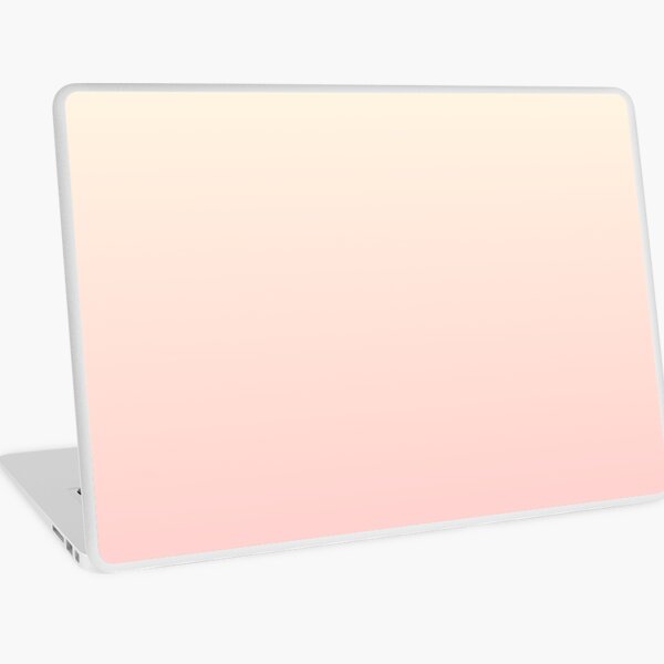 FFC9C9/FFFEE8 Peach fade Laptop Skin