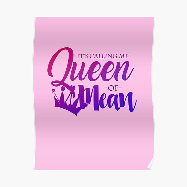 Descendants 2 Posters Redbubble - queen of mean full roblox id code