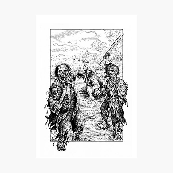Zombie Pirates Photographic Print