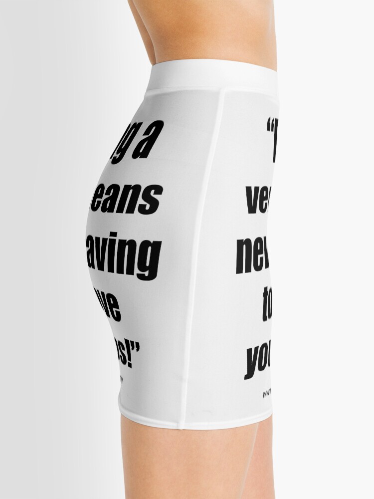 Alternate view of Never having to move your lips! Mini Skirt