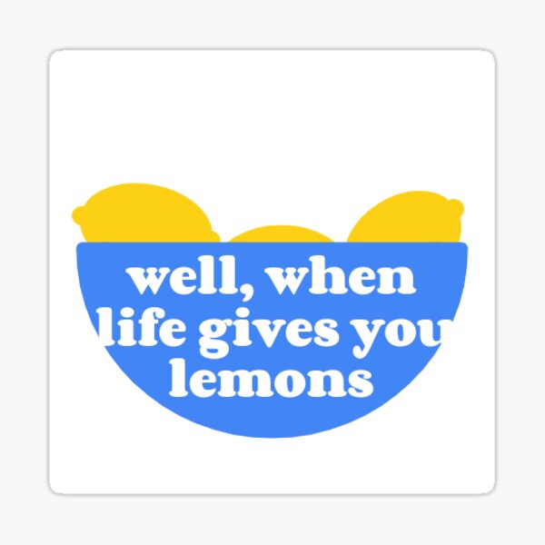 "when life gives you lemons Vine" Sticker for Sale by zoehakim Redbubble