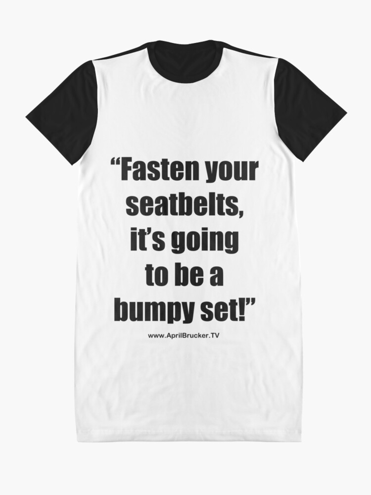Alternate view of Fasten Your Seatbelts! Graphic T-Shirt Dress