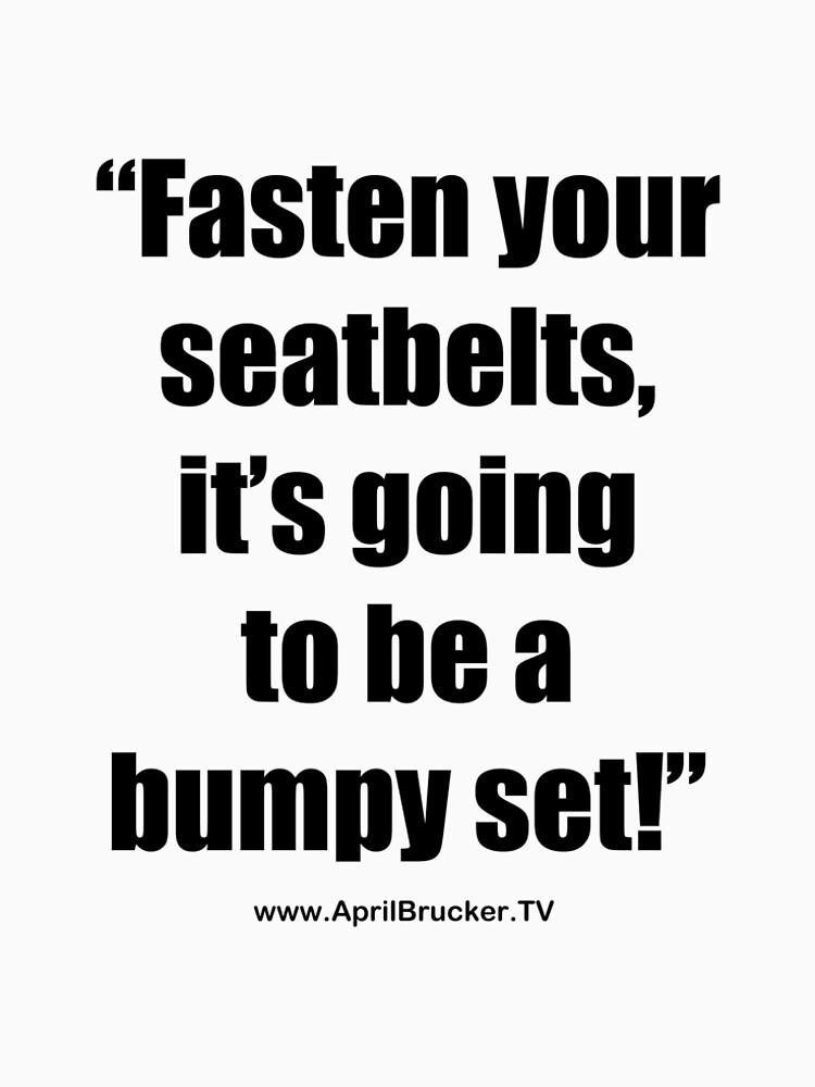 Fasten Your Seatbelts! by AprilB