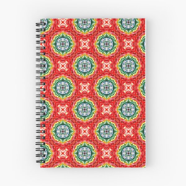 Item preview, Seamless pattern - dots drawn with colourful crayons on red background designed and sold by siwabudda.