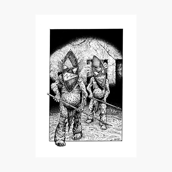 Mask Zombies Photographic Print