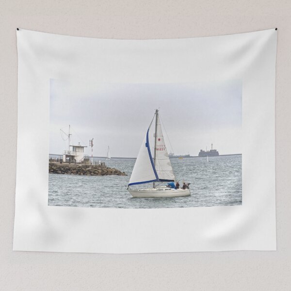 Item preview, Yacht leaving Plymouth Sound and entering Cattewater designed and sold by days-photographic.
