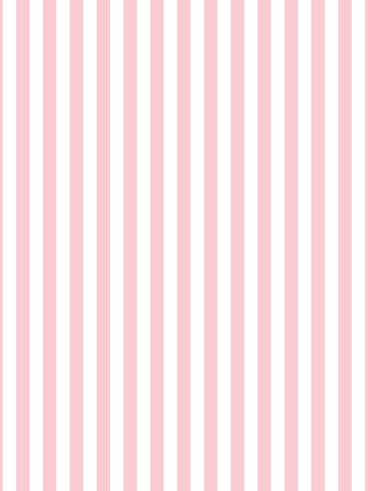 Disover Valentine Soft Blush Pink and White Vertical Deck Chair Stripes Leggings