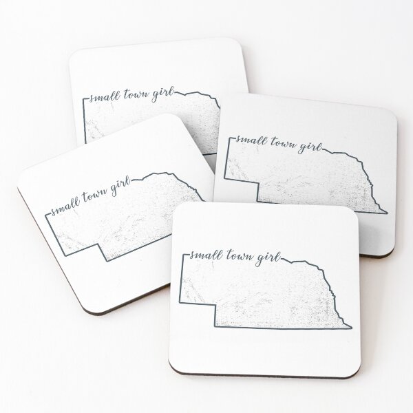Item preview, Small town girl from Nebraska - Nebraska is my happy place - Nebraska state sticker - midwest girl designed and sold by smooshfaceutd.