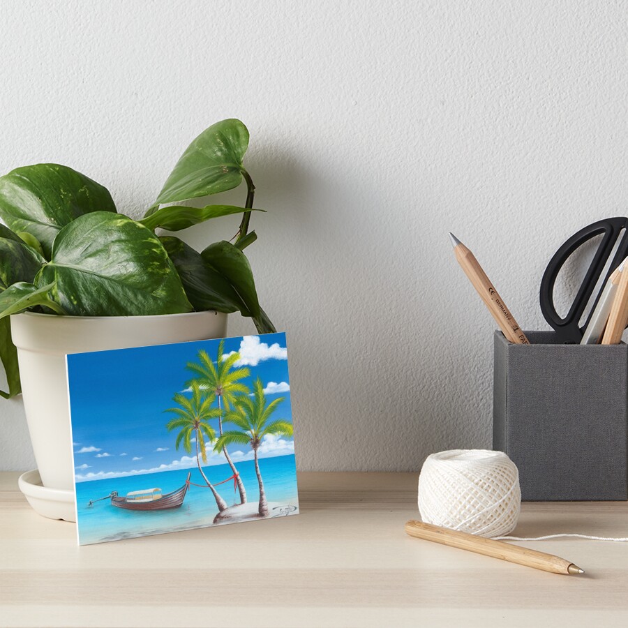 Item preview, Art Board Print designed and sold by BeachWalkStudio.