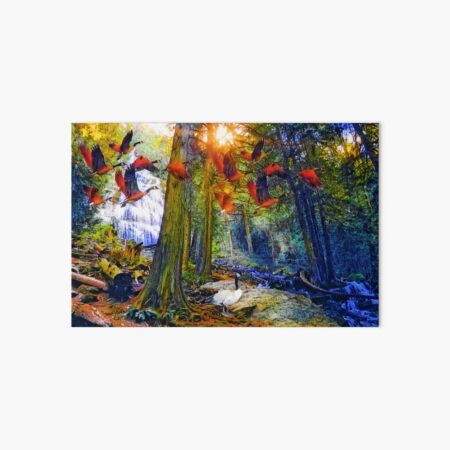 Early Morning Canada Geese Art Board Print