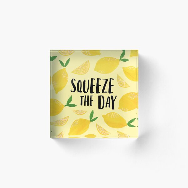 Squeeze the Day Acrylic Block