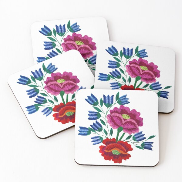 Item preview, Transparent Sticker| Pretty Embroidered Flower| Embroidered Sticker| Embroidery Laptop Decal designed and sold by Nada18.