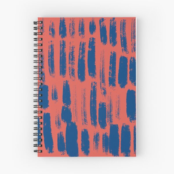 Item preview, Blue brush strokes on red designed and sold by BlertaDK.