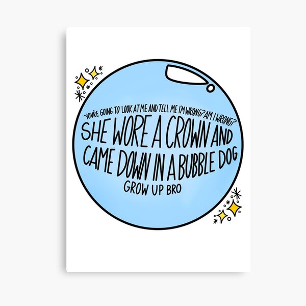 Grow up bro Canvas Print