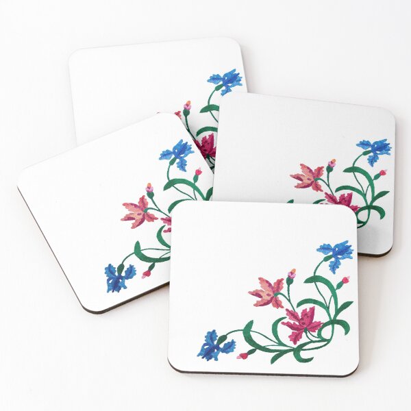 Item preview, Transparent Sticker| Pretty Embroidered Flower| Embroidered Sticker| Embroidery Laptop Decal designed and sold by Nada18.