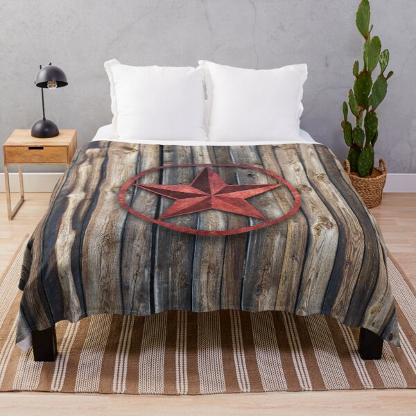 Item preview, Rustic Star & Wooden Boards (Red) designed and sold by Jared Davies.