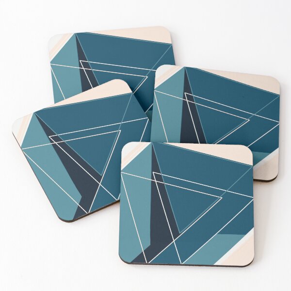 Item preview, Blue & Neutral Geometrical designed and sold by BlertaDK.