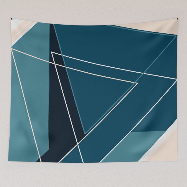 Item preview, Blue & Neutral Geometrical designed and sold by BlertaDK.