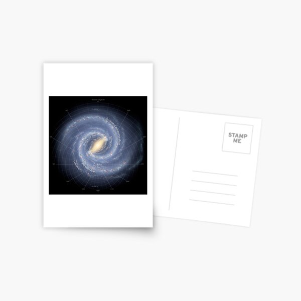 Milky Way Galaxy - #MilkyWay #Galaxy,  Postcard