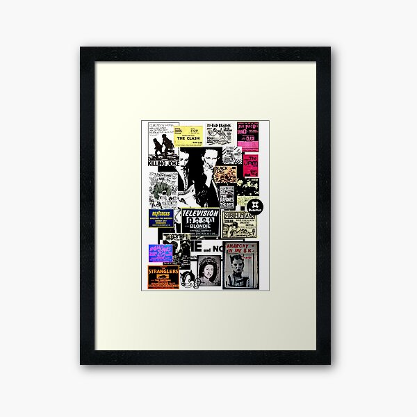 Punks are dead, not their music Framed Art Print
