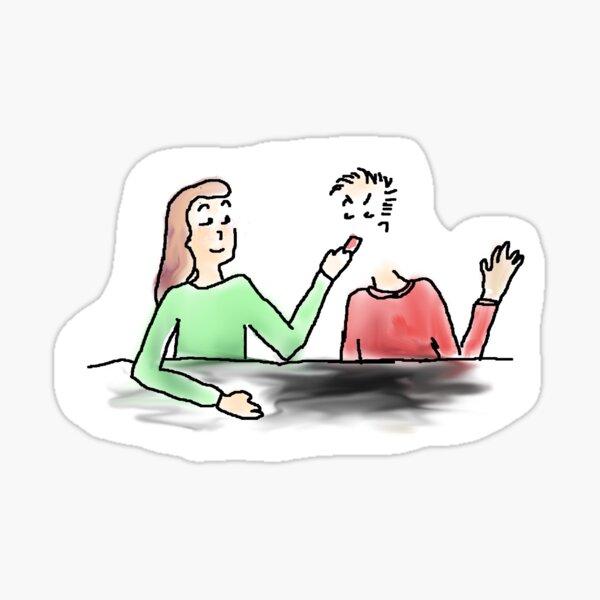 Erase the Patriarchy - or how not to use your eraser in art class illustration Sticker
