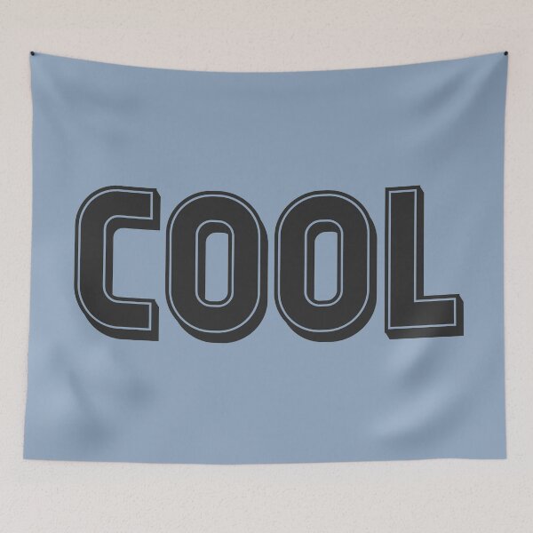 Item preview, The Word "Cool" Typography Lettering Text | Dark Blueish Grey designed and sold by Dator.