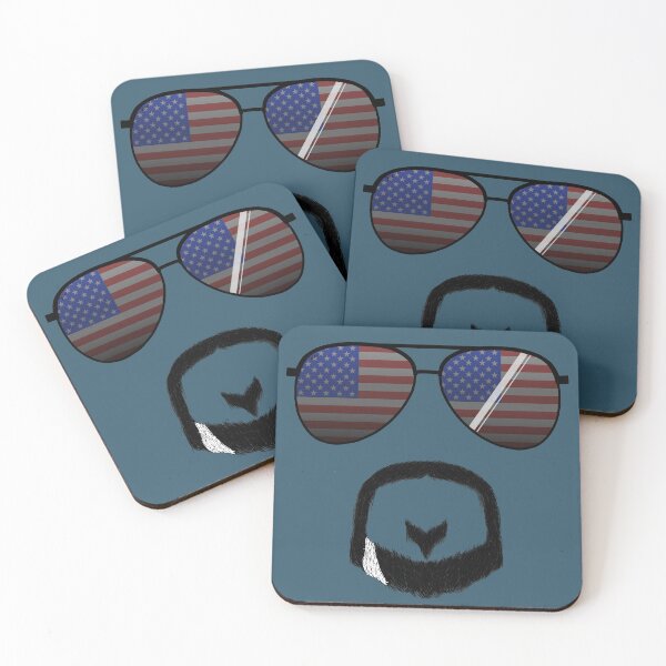 Item preview, American Flag Aviators and Goatee designed and sold by IgniteWithin.
