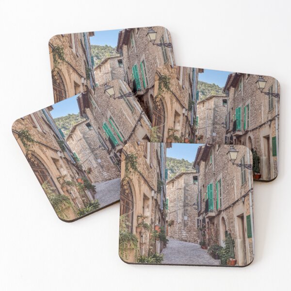 Item preview, Narrow street in Valldemossa village - Mallorca, Spain designed and sold by Ulysse Pixel.