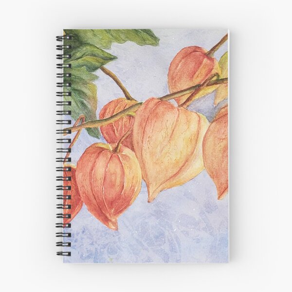 Item preview, Beautiful Chinese Lantern Flowers in Watercolors designed and sold by Sue Chorney.