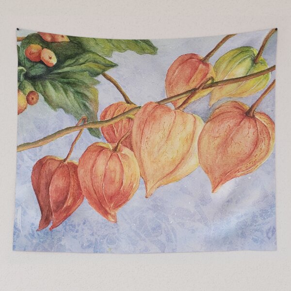 Artikelvorschau, Schöne chinesische Laternenblumen in den Aquarellen entworfen und verkauft von Sue Chorney.